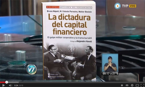 (28/01/2015) Entrevista con Bruno Napoli en Visin 7 de la TV Pblica.