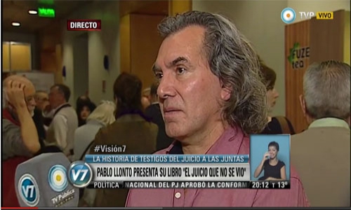 (28/05/2015) El juicio que no se vio. Entrevista a Pablo Llonto en la TV Pblica