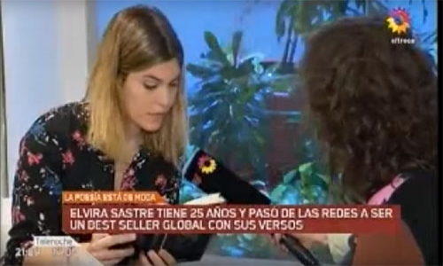 (01/05/2018) Entrevista a Elvira Sastre en Telenoche