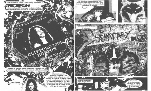 (26/08/2018) Las leyendas de Ramones y Metallica convertidas en cuadritos de historieta