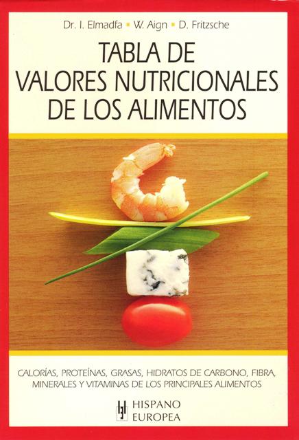 TABLA DE VALORES NUTRICIONALES DE LOS ALIMENTOS