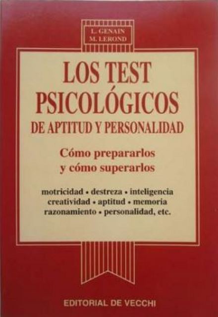 LOS TEST PSICOLOGICOS DE APTITUD Y PERSONALIDAD