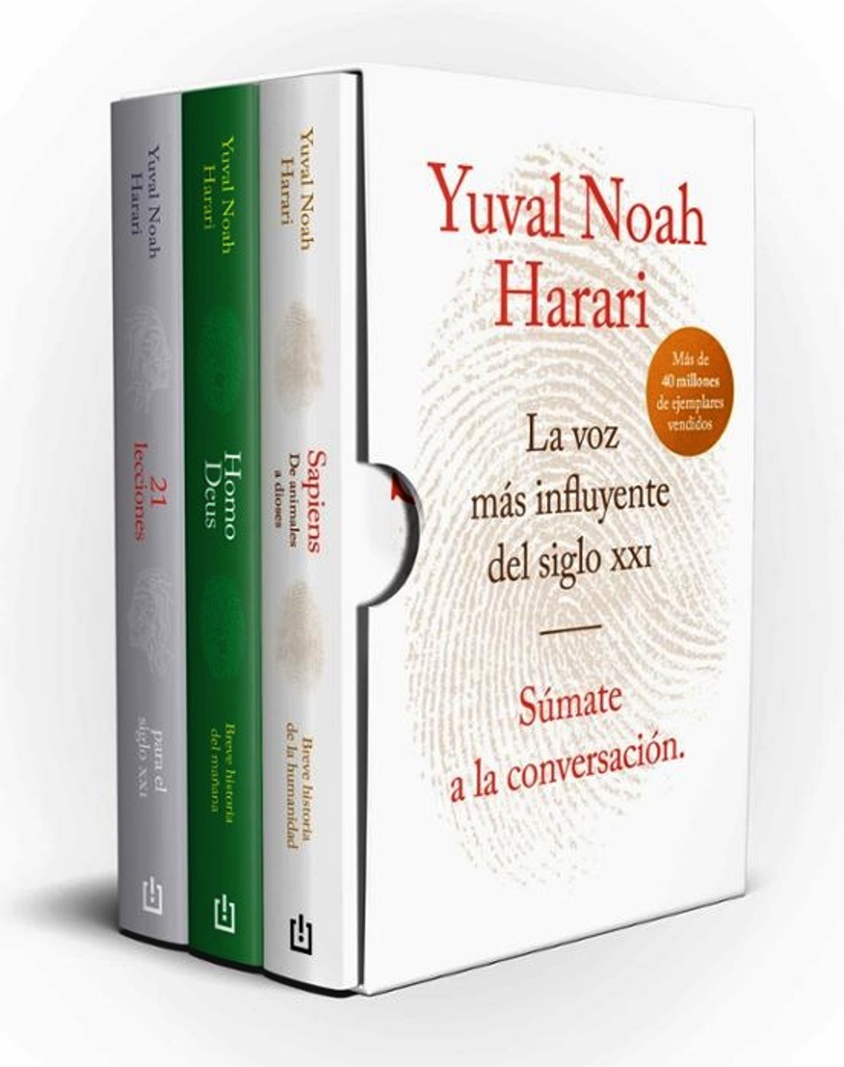 YUVAL NOAH HARARI - ESTUCHE SAPIENS , 21 LECCINES PARA EL SIGLO XX1 Y HOMO DEUS
