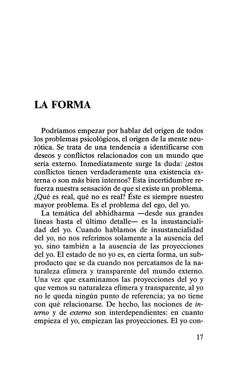 PSICOLOGIA BUDISTA - REFLEXIONES SOBRE EL ABHIDHARMA