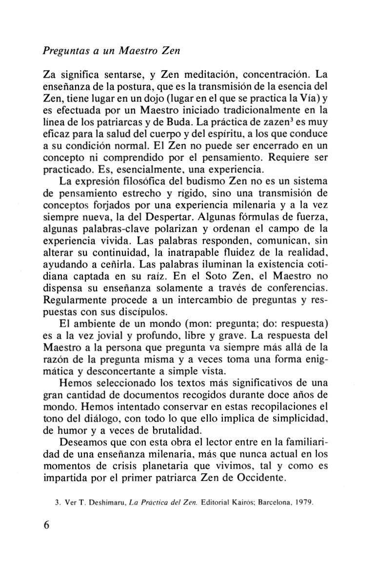 PREGUNTAS A UN MAESTRO ZEN (ED.ARG.)