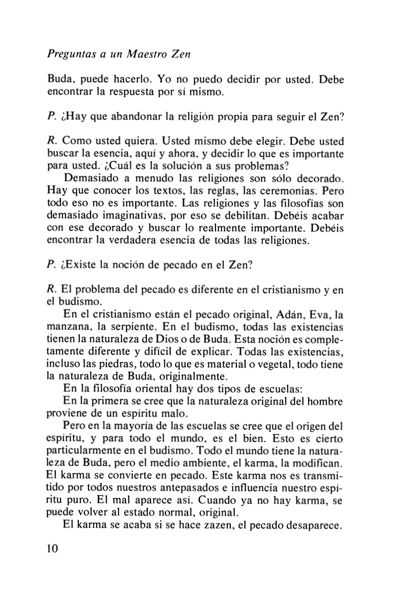 PREGUNTAS A UN MAESTRO ZEN (ED.ARG.)