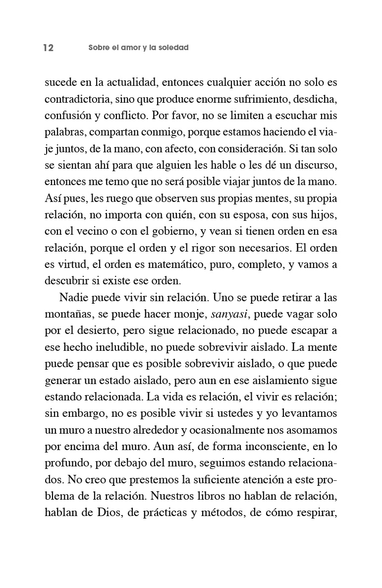 SOBRE EL AMOR Y LA SOLEDAD (ED.ARG.)