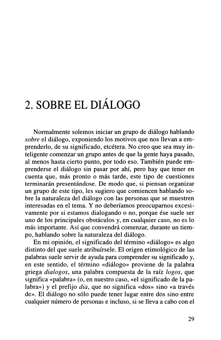 SOBRE EL DIALOGO