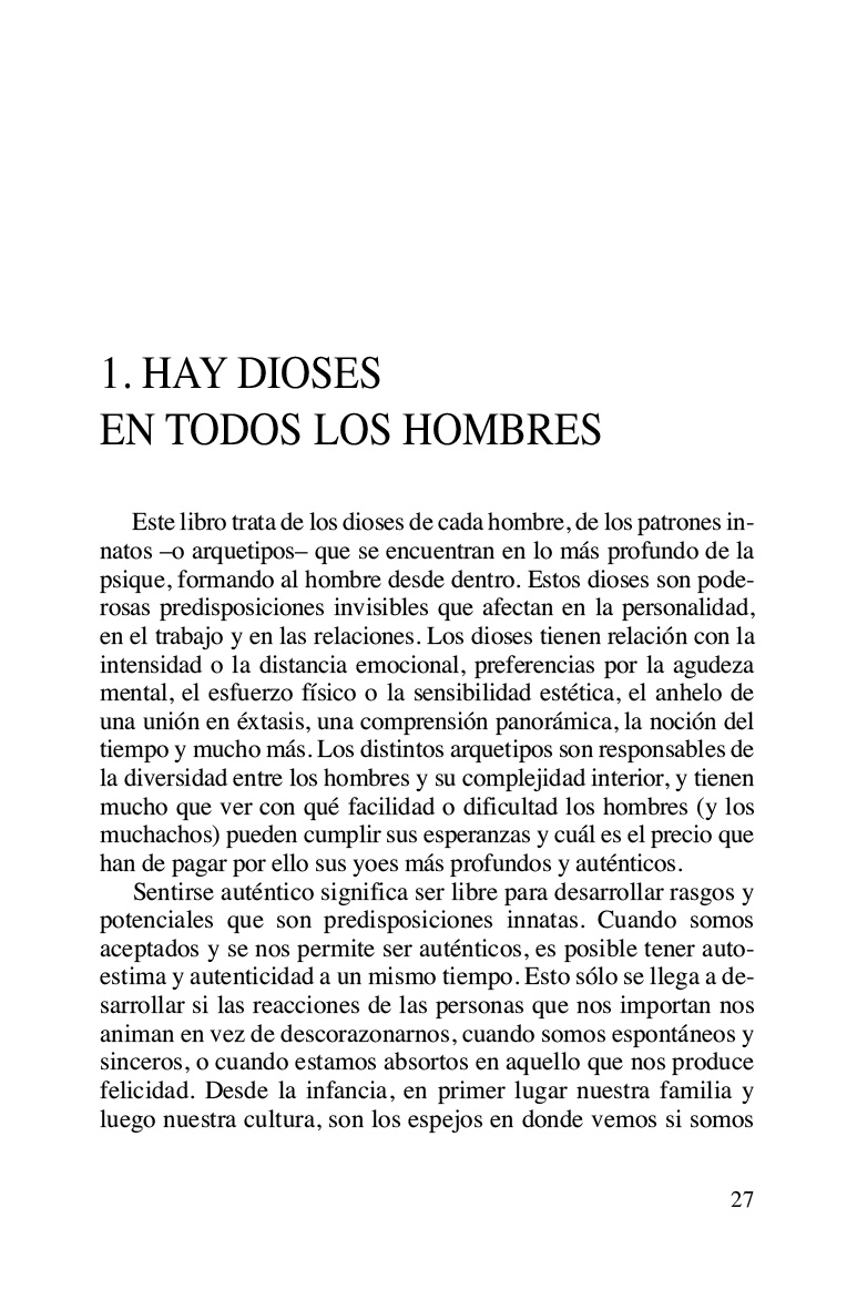 LOS DIOSES DE CADA HOMBRE (ED.ARG.) 