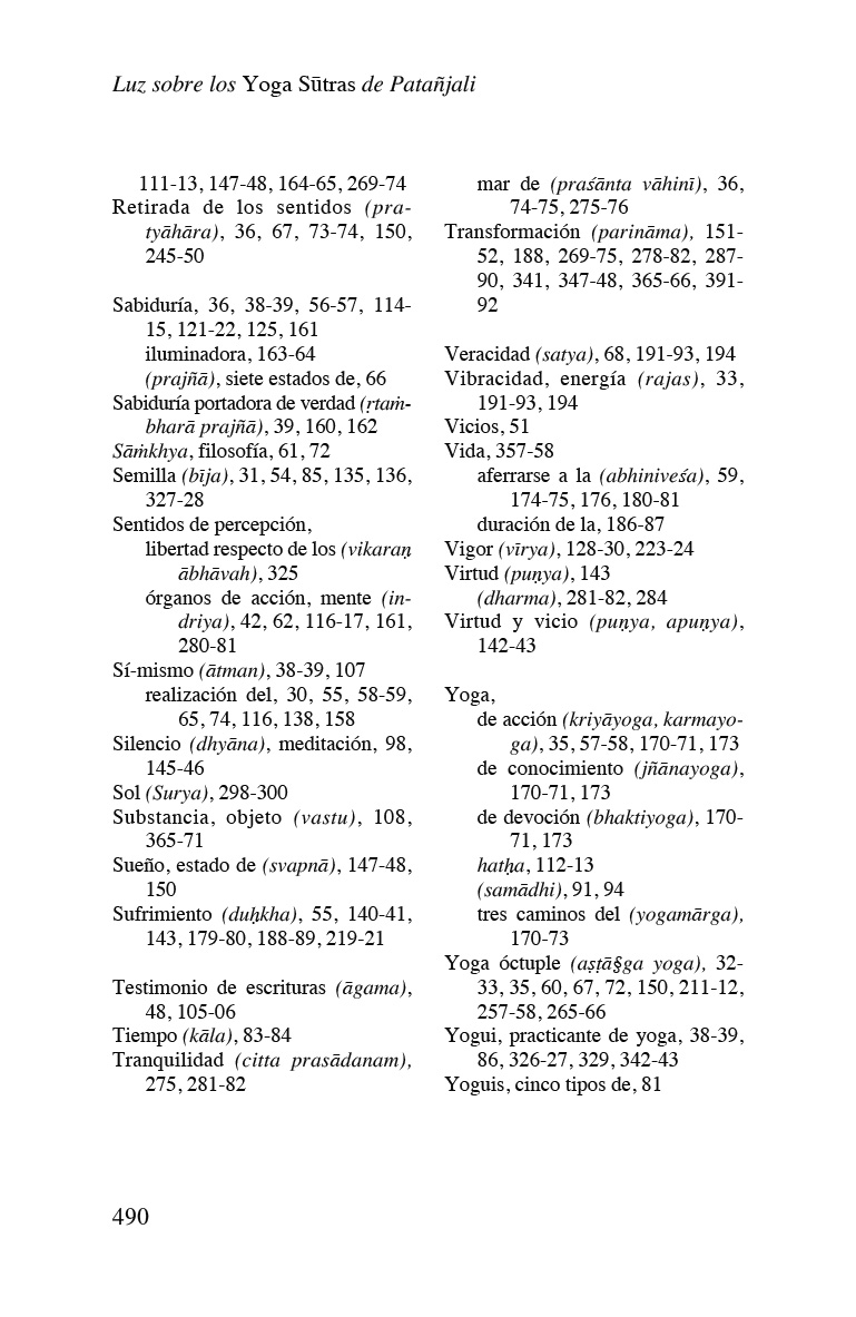 LUZ SOBRE LOS YOGA SUTRAS DE PATANJALI (ED.ARG.)