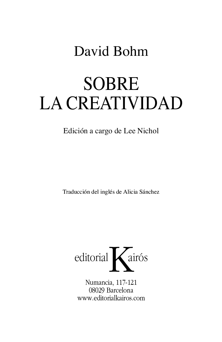 SOBRE LA CREATIVIDAD