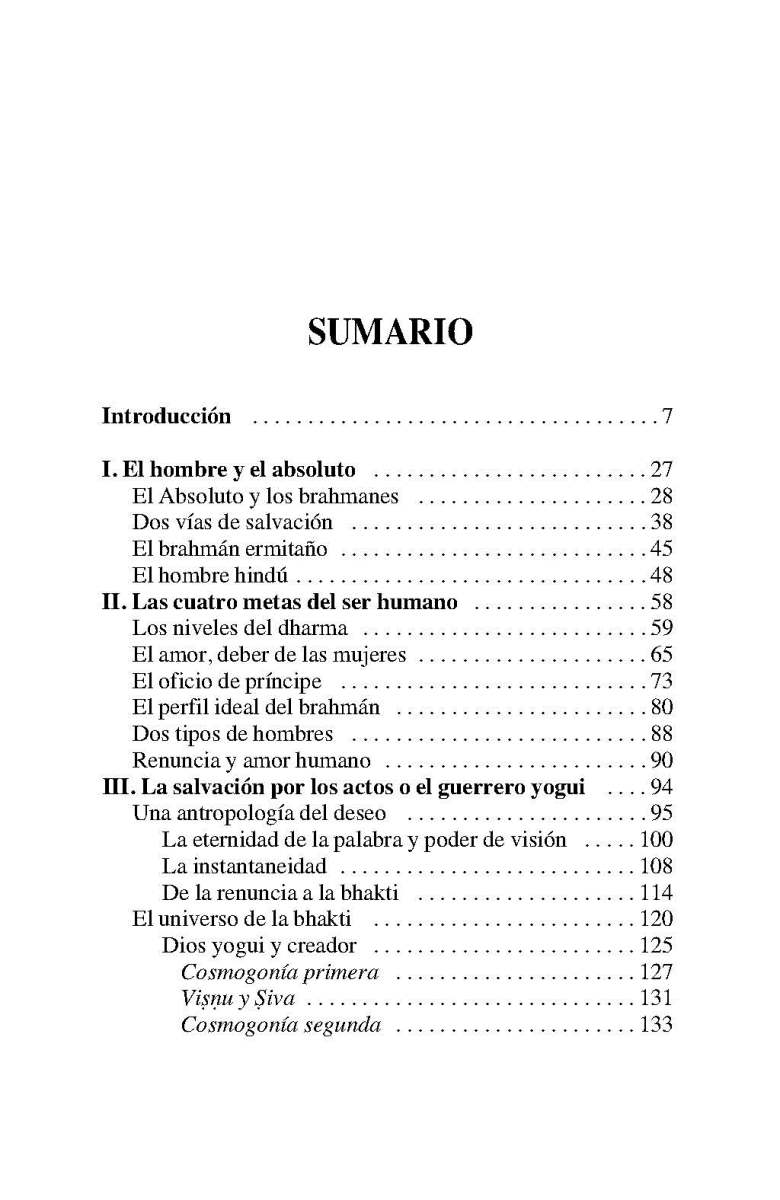 EL HINDUISMO . ANTROPOLOGIA DE UNA CIVILIZACION 