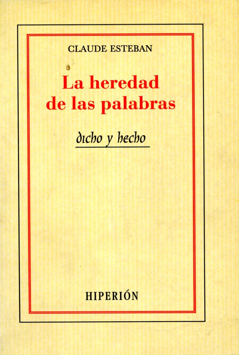 LA HEREDAD DE LAS PALABRAS 