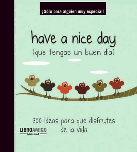 HAVE A NICE DAY (QUE TENGAS UN BUEN DIA) LIBRO AMIGO