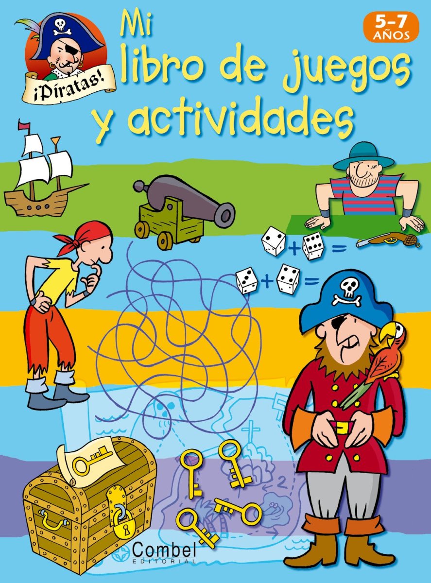 PIRATAS . MI LIBRO DE JUEGOS Y ACTIVIDADES 5-7 AOS