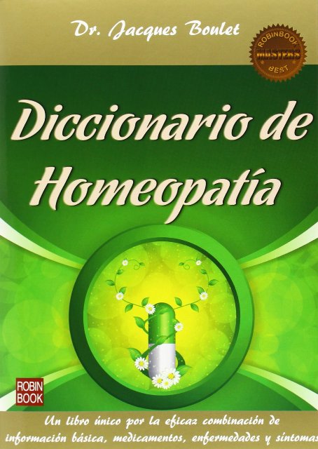 DICCIONARIO DE HOMEOPATIA . MASTERS BEST