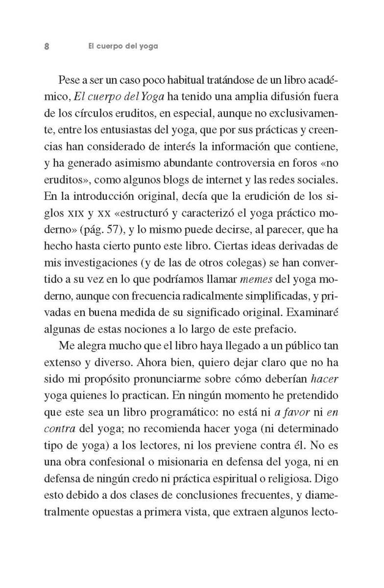 EL CUERPO DEL YOGA . LOS ORIGENES DE LA PRACTICA POSTURAL MODERNA 