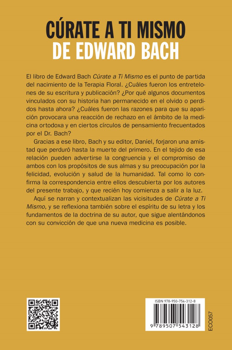 CURATE A TI MISMO DE EDWARD BACH