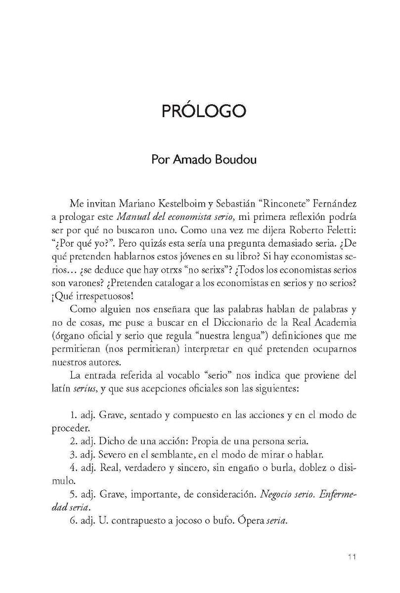 MANUAL DEL ECONOMISTA SERIO