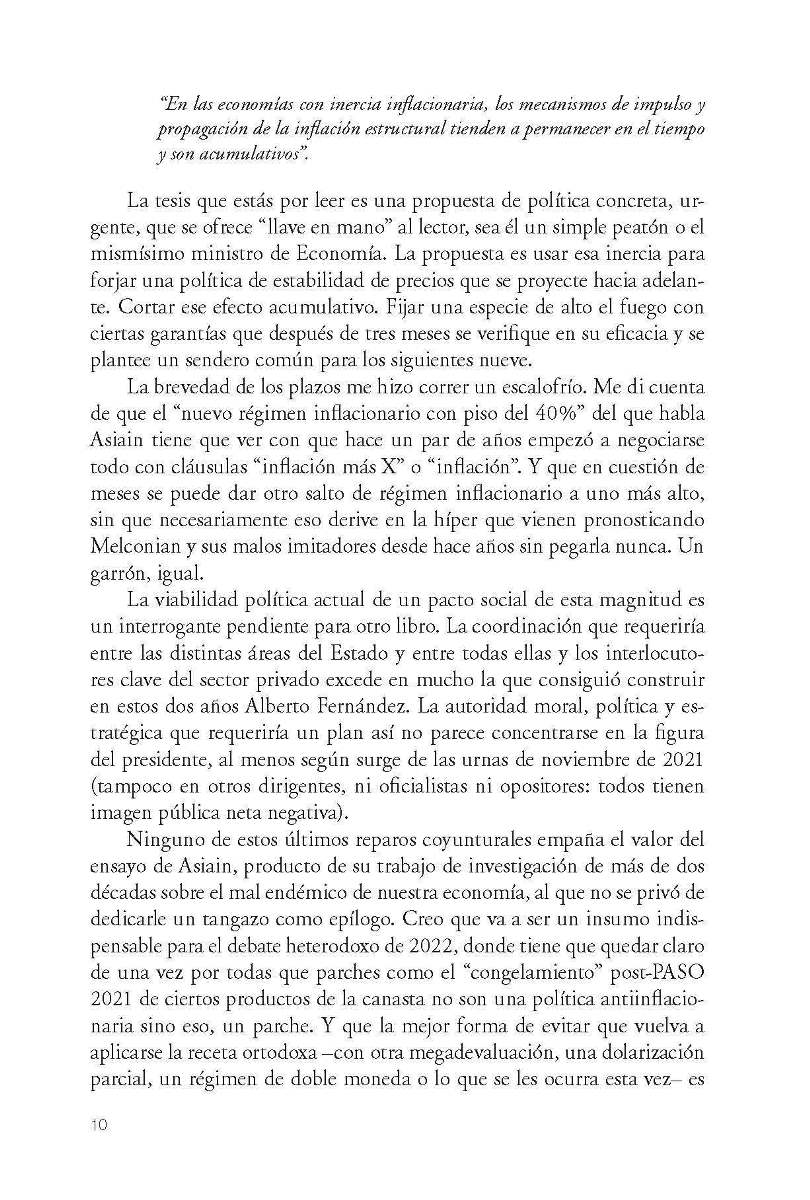 INFLACION . UNA COSTUMBRE ARGENTINA