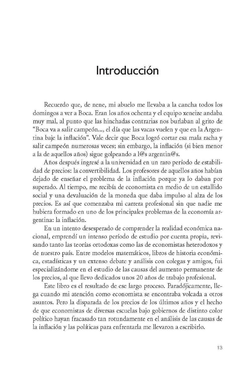 INFLACION . UNA COSTUMBRE ARGENTINA