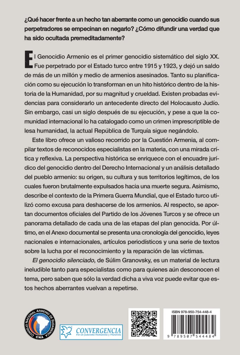 EL GENOCIDIO SILENCIADO . HOLOCAUSTO DEL PUEBLO ARMENIO 