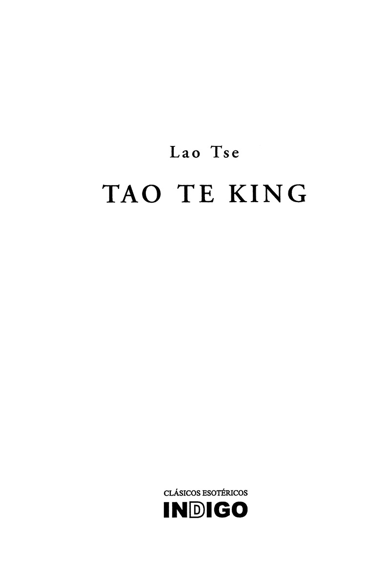 TAO TE KING . CLASICOS ESOTERICOS