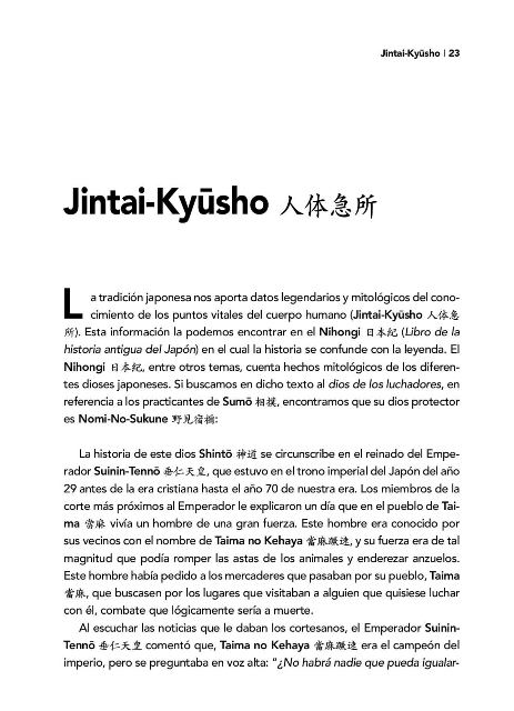 JINTAI KYUSHO . LOS PUNTOS VULNERABLES DEL CUERPO HUMANO