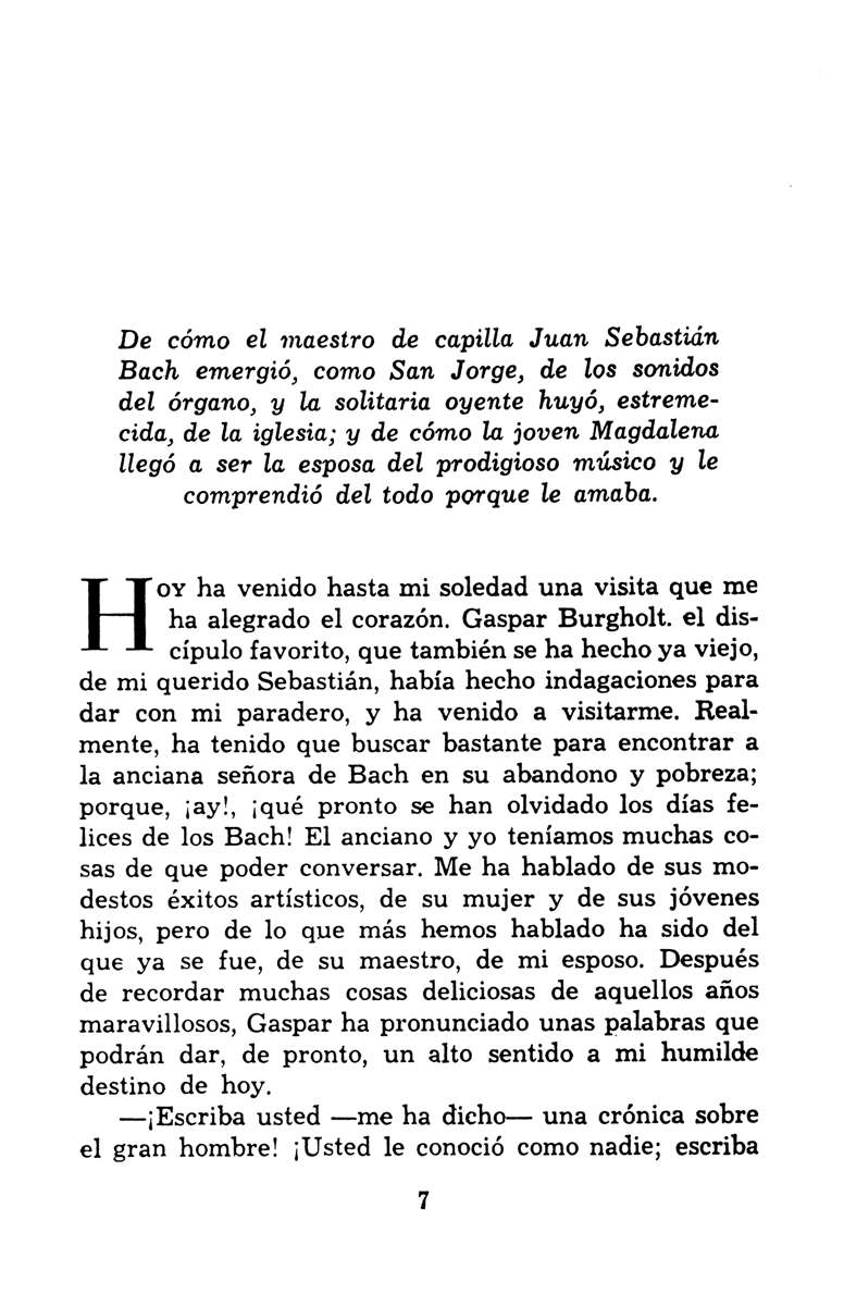 LA PEQUEA CRONICA (ED.ARG.) DE ANA MAGDALENA BACH 