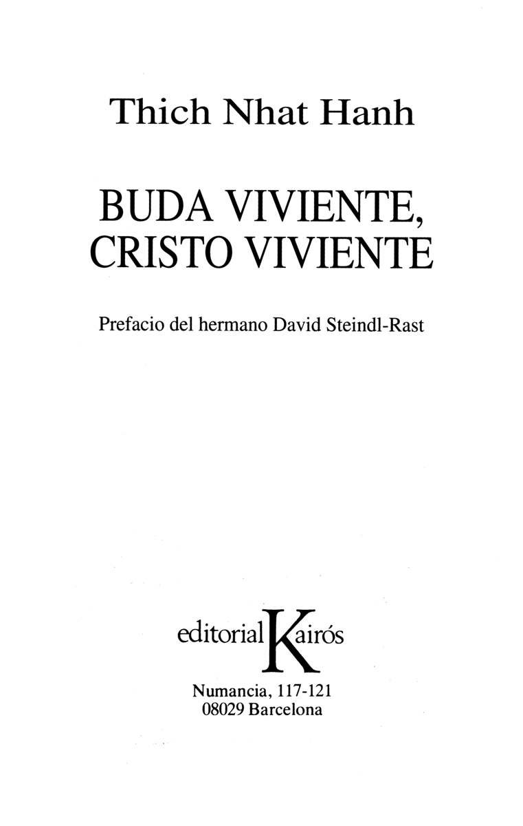BUDA VIVIENTE , CRISTO VIVIENTE (ED.ARG.)