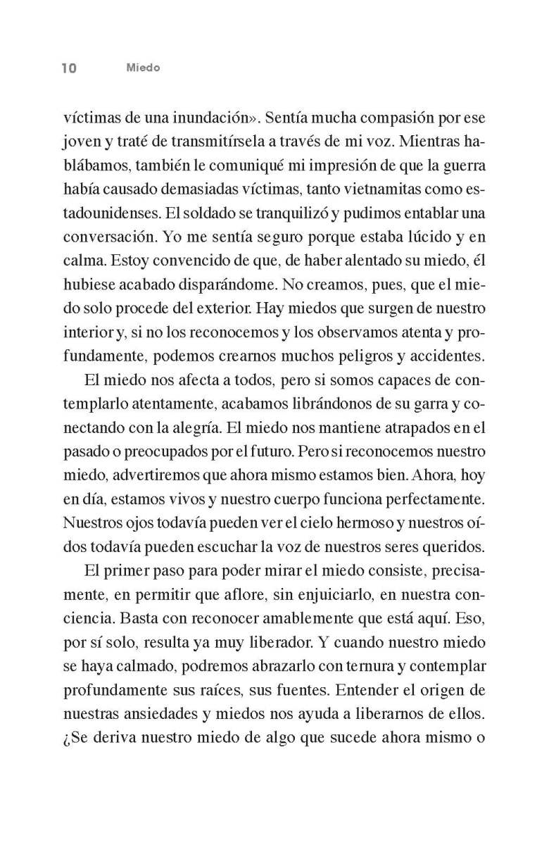 MIEDO . VIVIR EN EL PRESENTE PARA SUPERAR NUESTROS TEMORES (ED.ARG)