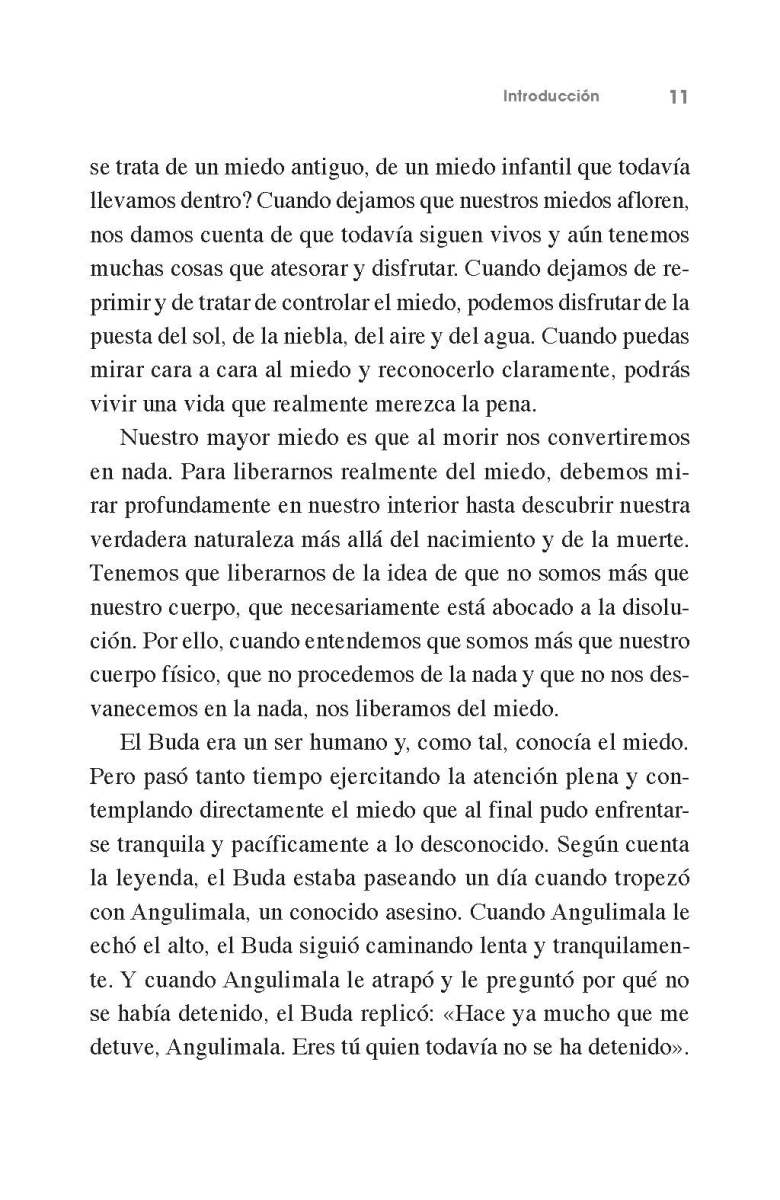 MIEDO . VIVIR EN EL PRESENTE PARA SUPERAR NUESTROS TEMORES (ED.ARG)