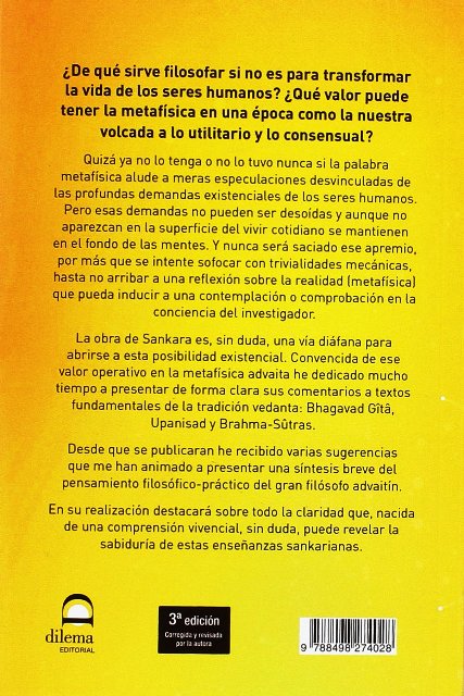 SANKARA . VISION ADVAITA DE LA REALIDAD (N.E.)