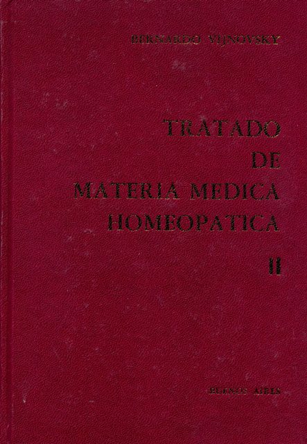 TRATADO MATERIA MEDICA HOMEOPATICA X 3 TOMOS