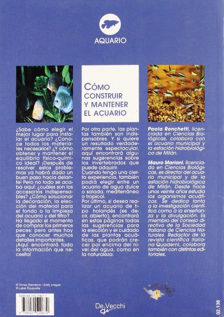 EL ACUARIO - COMO CONSTRUIR Y MANTENER 