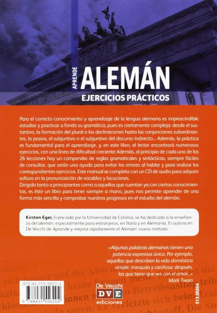 ALEMAN . EJERCICIOS PRACTICOS C/CD