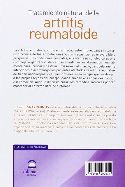 ARTRITIS REUMATOIDE - TRATAMIENTO NATURAL DE LA