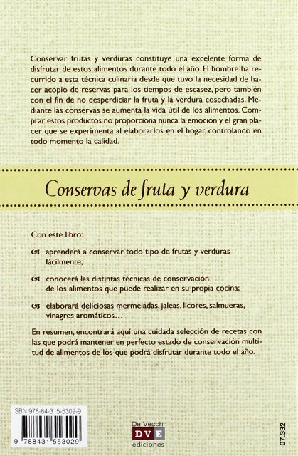 CONSERVAS DE FRUTA Y VERDURA