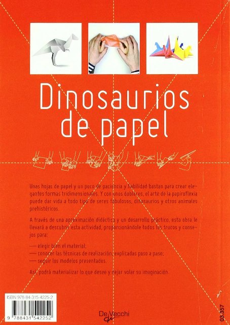 DINOSAURIOS DE PAPEL