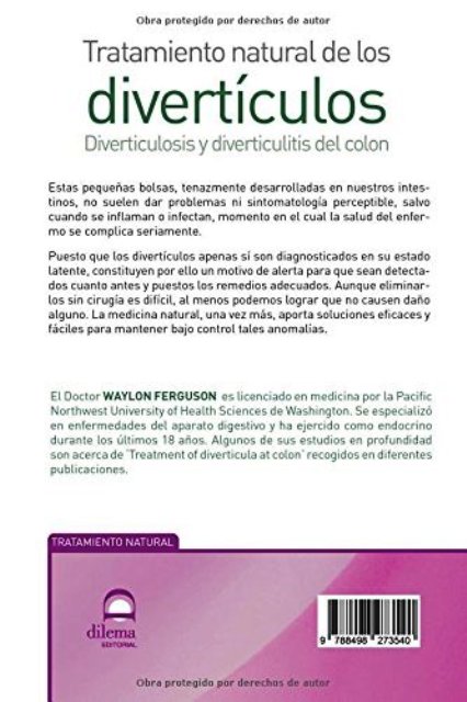 DIVERTICULOS - TRATAMIENTO NATURAL DE LOS