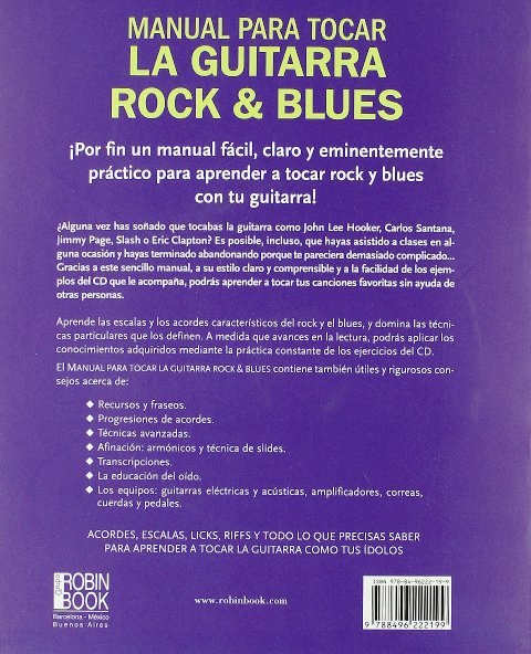 LA GUITARRA ROCK Y BLUES (CD) - MANUAL PARA TOCAR 