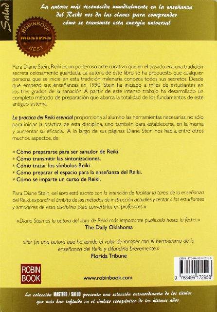 LA PRACTICA DEL REIKI ESENCIAL (MASTERS) 